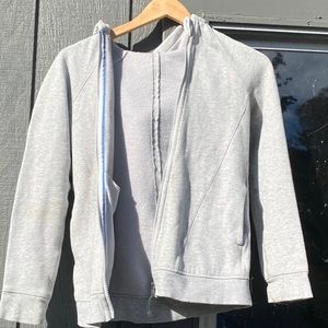 Ivivva Full Zip Hoodie Jacket, Light grey